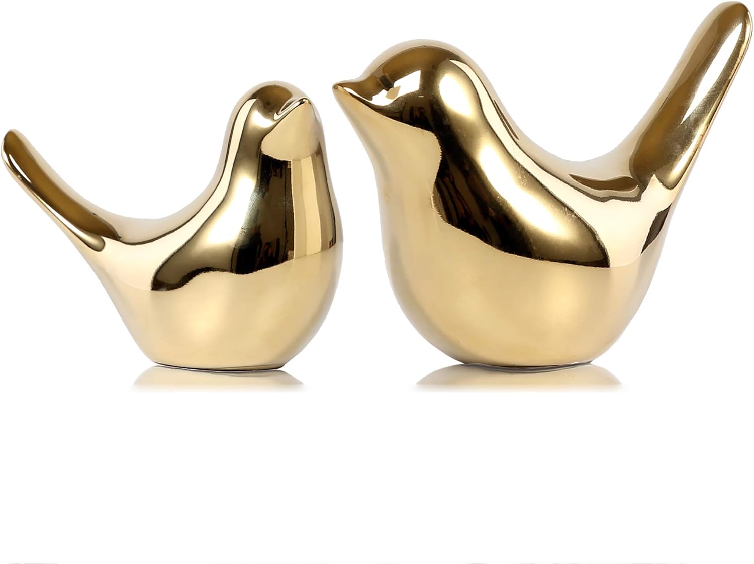 small birds statues Gold