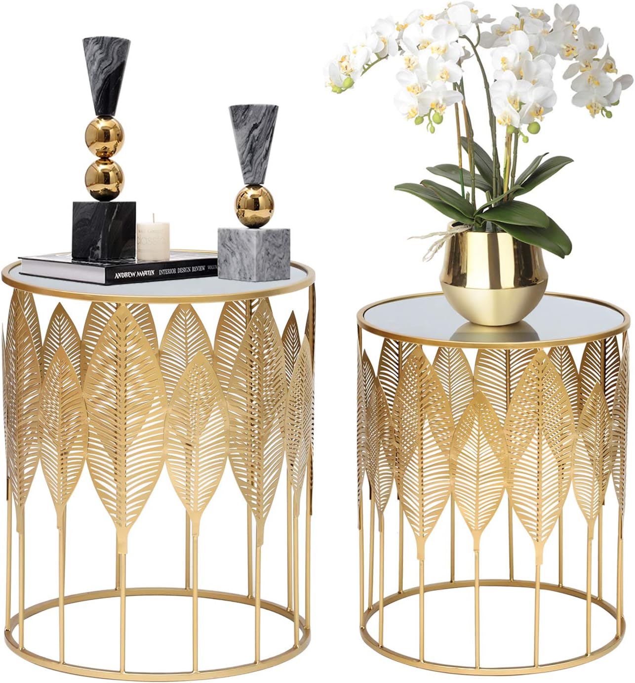 Gold tables.