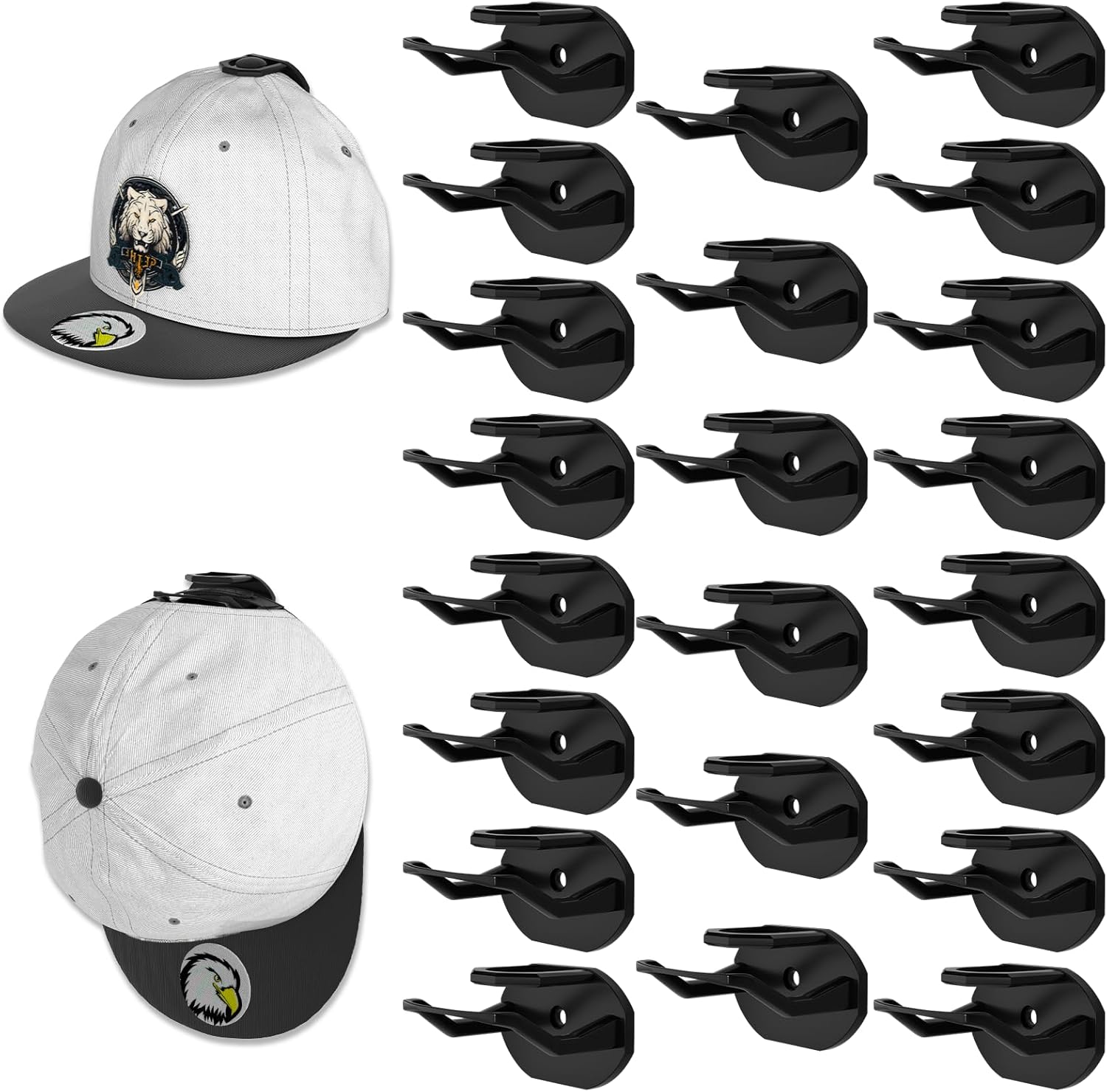 Niunuerga 22 pack Adhesive Hat Hooks