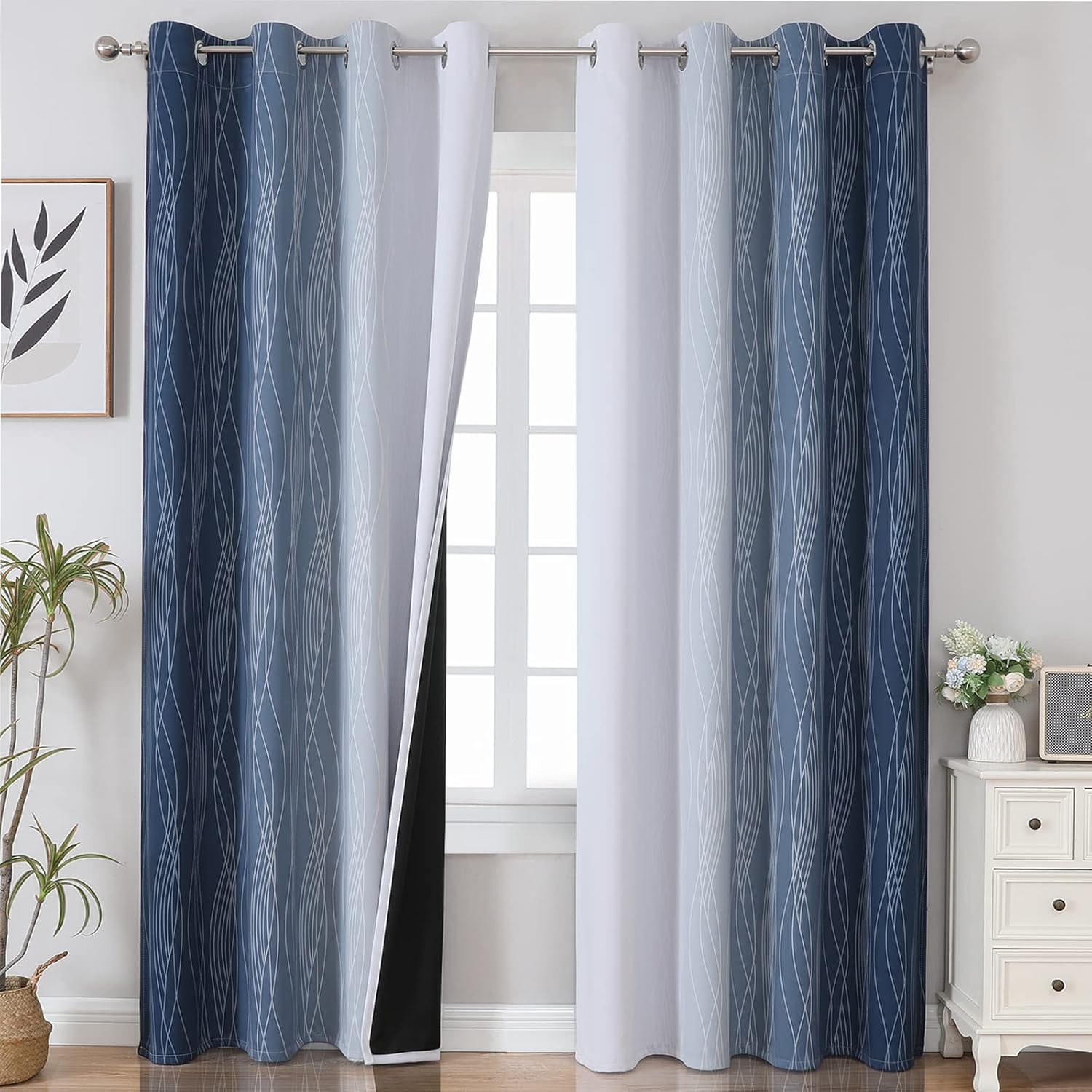 Textiler Navy Blue and